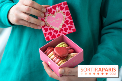 Saint-Valentin chez Ladurée 2024 : le coffret de macarons cœur