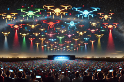 Les spectacles de drones en Ile-de-France 
