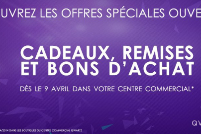Centre Commercial Qwartz : les offres d'ouverture