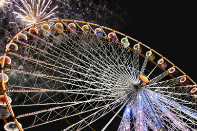 Feu d'artifice à la Foire du Trône