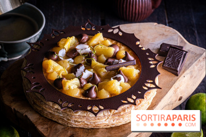 L'étonnante galette des Rois de La Maison Du Chocolat 2025 : Ananas Royal
