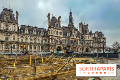 Le parvis de l’Hôtel de Ville de Paris se transforme en forêt urbaine, les premiers arbres plantés !