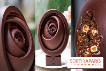 L'oeuf de Pâques fleur gourmande du George V Paris par Michael Bartocetti 2024