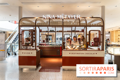 Nina Métayer ouvre "Destination Chocolat" à la Samaritaine