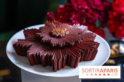 Bûche de Noël La Réserve Paris 2025 : Le sublime Astre d'Or de Jordan Talbot 
