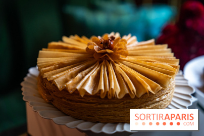 Galette des Rois La Réserve Paris : la belle Fleur de Noisette 2026
