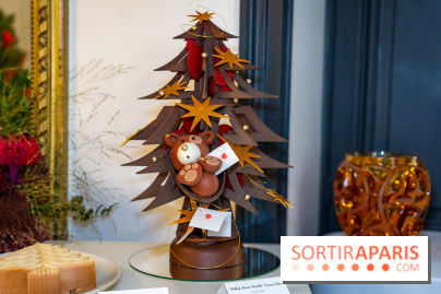 La bûche de Noël sapin exceptionnelle d'Eddie Benghanem pour le Trianon Palace Versailles 2023