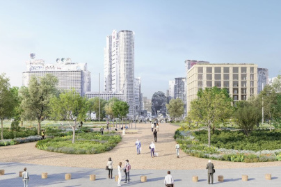 La Porte de Montreuil à Paris se transforme en place végétalisée, ce qui nous attend