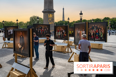 Vivre Ensemble de Yann Arthus‑Bertrand : exposition et studio photo sur la place de la Concorde