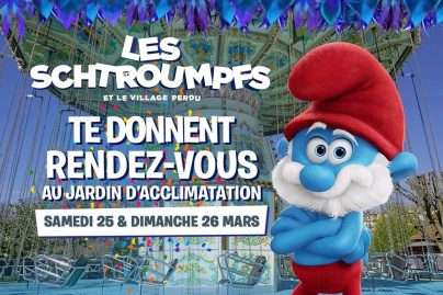 Les Schtroumpfs au Jardin d'Acclimatation