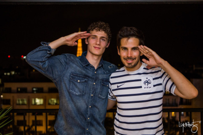 Benjamin Pavard et Michaël Canitrot