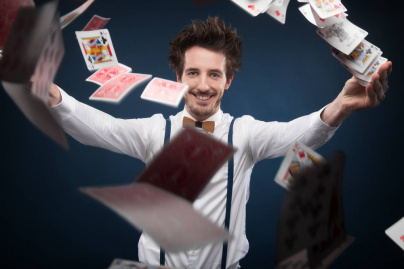 Gus l'illusionniste au studio des Champs-Elysées