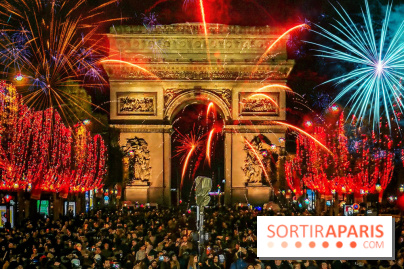 Nouvel an 2020 sur les Champs Élysées : spectacle et feu d'artifice sur l'Arc de Triomphe