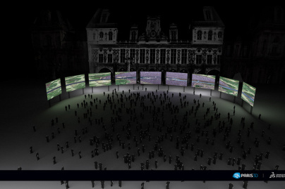 paris la soirée à remonter le temps, 3d, parvis hotel de ville