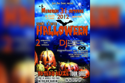 Soirée d'enfer Halloween 2012 au Bateau Alizé Tour Eiffel