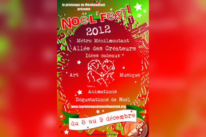Noël'Fest 2012, l'allée des créateurs de Ménilmontant