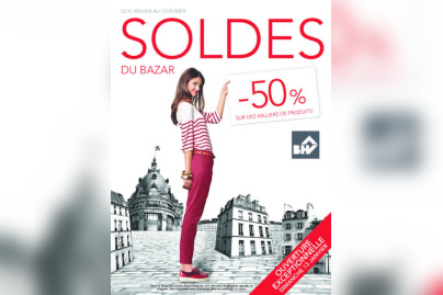 Coup d'envoi des soldes avec Victoria Abril au BHV Hommes
