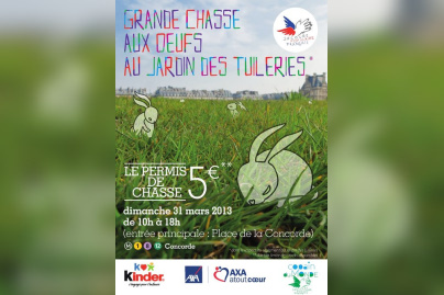 La Chasse aux oeufs de Pâques du Jardin des Tuileries 2013