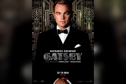 Gatsby le magnifique en direct du festival de Cannes au Grand Rex, affiche gatsby, leonardo di caprio