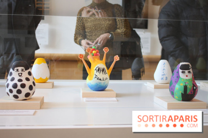Exposition Okiagari Koboshi, les poupées japonaises au Chai de Bercy