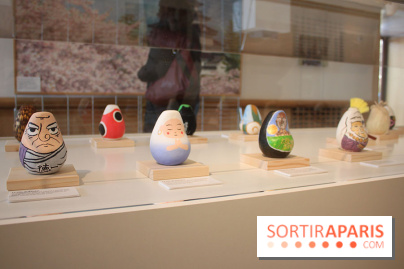 Exposition Okiagari Koboshi, les poupées japonaises au Chai de Bercy