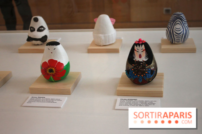 Exposition Okiagari Koboshi, les poupées japonaises au Chai de Bercy