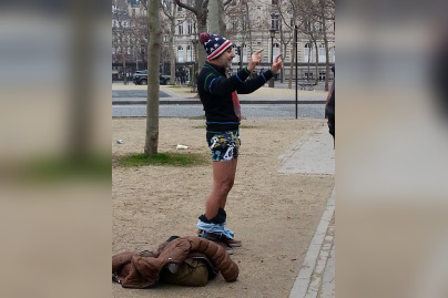 No Pants Subway Ride Paris 2014