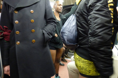 No Pants Subway Ride Paris 2014