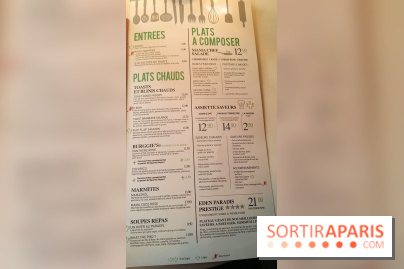 Le Paradis du fruit, nouvelle carte