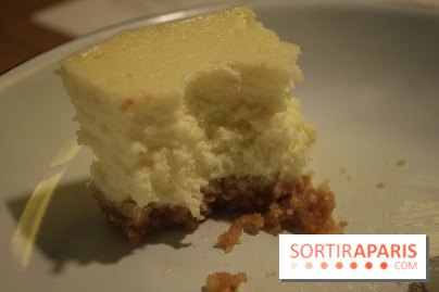 Restaurant à Burgers Maison à Paris, le cheese cake (ce qu'il en reste)