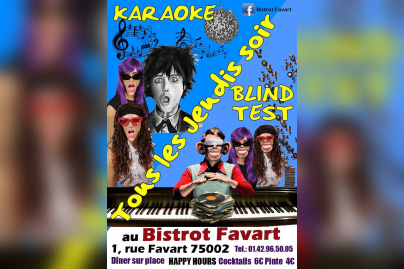 Blind test & Karaoké party GRATUIT au Bistrot Favart