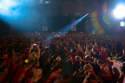 Le Grand Palais, transformé en salle de fitness géante