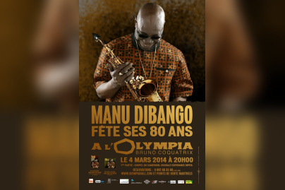 Manu Dibango en concert à l’Olympia de Paris pour ses 80 ans