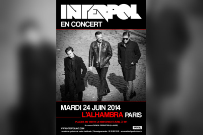 Interpol en concert à l’Alhambra de Paris en juin 2014
