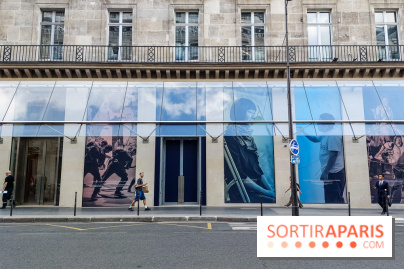 Paris : une installation de photos visible sur la future Fondation Cartier située près du Louvre