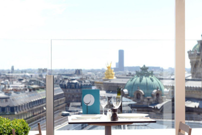 Le Caffè Burlot sur la terrasse des Galeries Lafayette