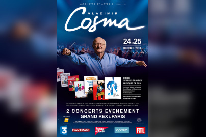 Vladimir Cosma au Grand Rex de Paris pour deux concerts symphoniques