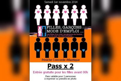 Filles, Garçons : Mode d’Emploi, spécial Halloween 2014 au Concorde Atlantique
