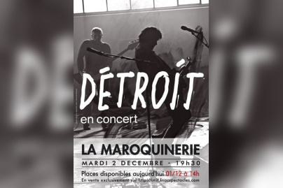 Bertrand Cantat en concert à La Maroquinerie de Paris avec Détroit