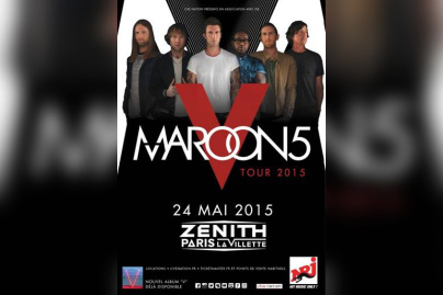 Maroon 5 en concert au Zénith de Paris en mai 2015