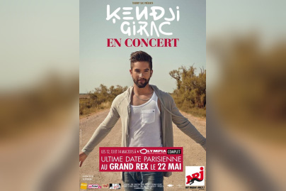 Kendji Girac en concert au Grand Rex de Paris en mai 2015