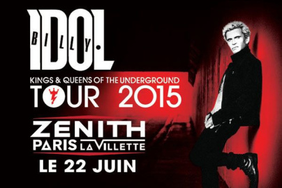 Billy Idol en concert au Zénith de Paris en juin 2015