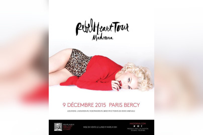 Madonna en concert à Paris Bercy en décembre 2015