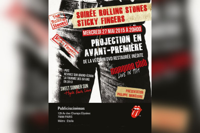 Soirée Rolling Stones "Sticky Fingers" au Publicis Cinémas
