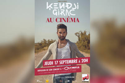 Kendji Girac : retransmission de son concert à l’Olympia au cinéma 