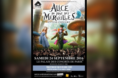 Alice au Pays des Merveilles en ciné-concert au Palais des Congrès de Paris en 2016
