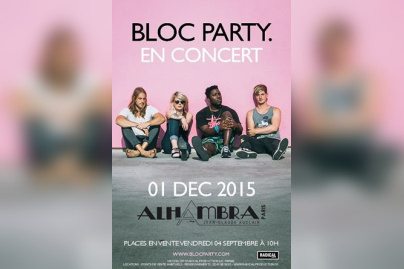 Bloc Party en concert à l’Alhambra de Paris en décembre 2015