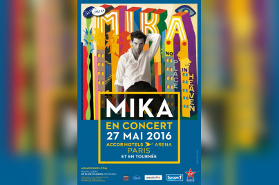 Mika en concert à l'AccorHotels Arena de Paris en 2016
