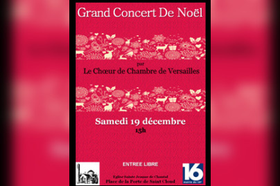 Grand concert de Noël 2015 à la Paroisse Sainte-Jeanne de Chantal