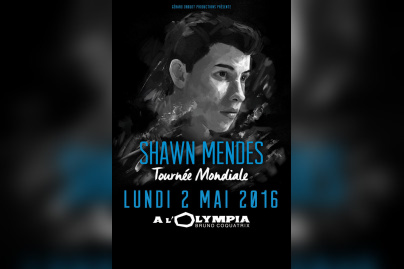 Shawn Mendes en concert à l'Olympia de Paris en mai 2016